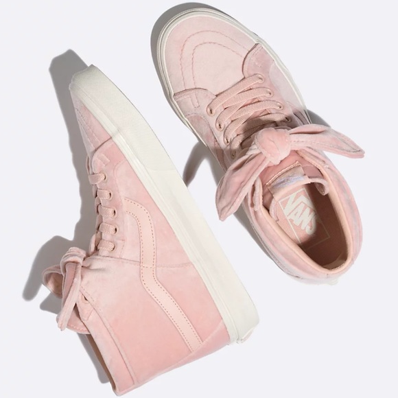 rose velvet vans